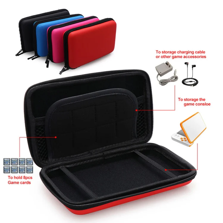 For Nintendo 2DS XL Hard EVA Protective Storage Case Cover Holder(Sky Blue) - Image 5