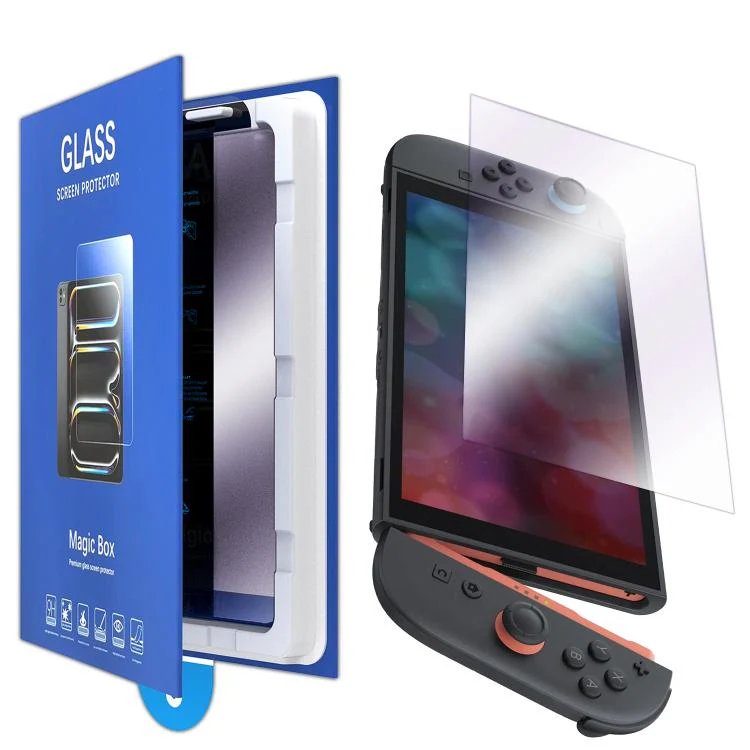 For Nintendo Switch 2 Book Box Dust-Free Chamber Purple Light Dust-Free Instant Game Console Tempered Glass Film