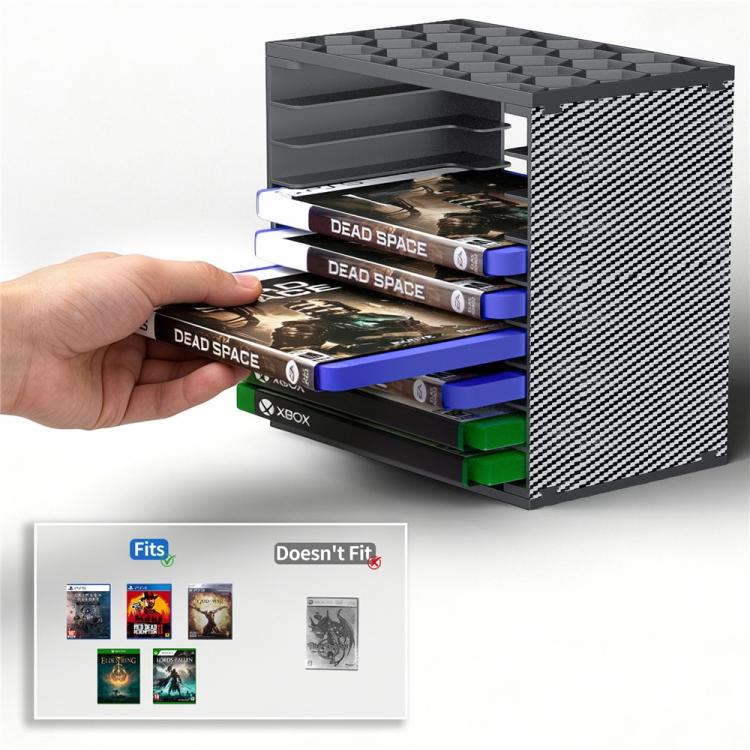 For Nintendo Switch / PS5 / PS4 / XBOX 2pcs Game Disc Storage Tower DIY Modular - Image 2
