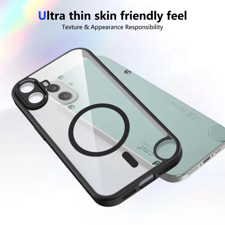 For Nothing CMF Phone 1 Matte PC Skin-feel Magnetic Shockproof Phone Case(Black) - Image 3