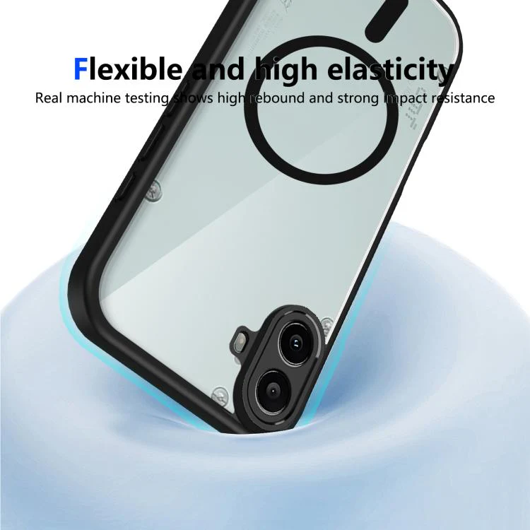 For Nothing CMF Phone 1 Matte PC Skin-feel Magnetic Shockproof Phone Case(Black) - Image 5