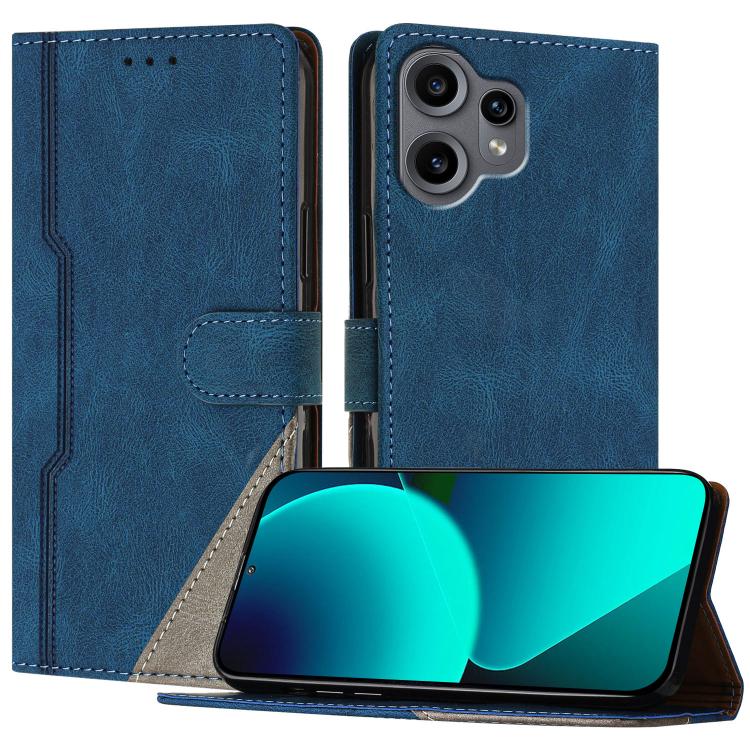 For Nothing CMF Phone 2 Pro Color Matching Buckle Clasp Vegan Leather Phone Case(Blue)