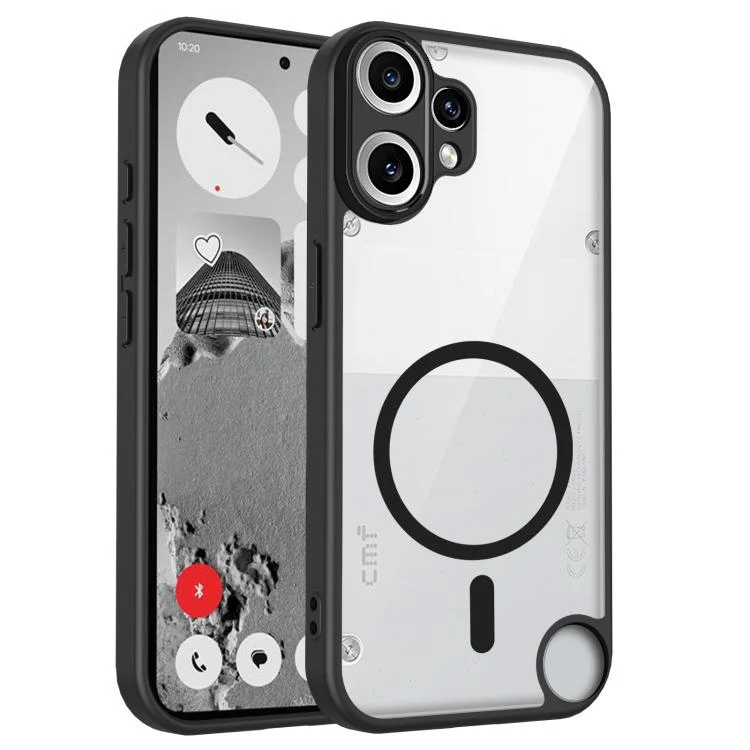 For Nothing CMF Phone 2 Pro Matte PC Skin-feel Magnetic Shockproof Phone Case(Black)