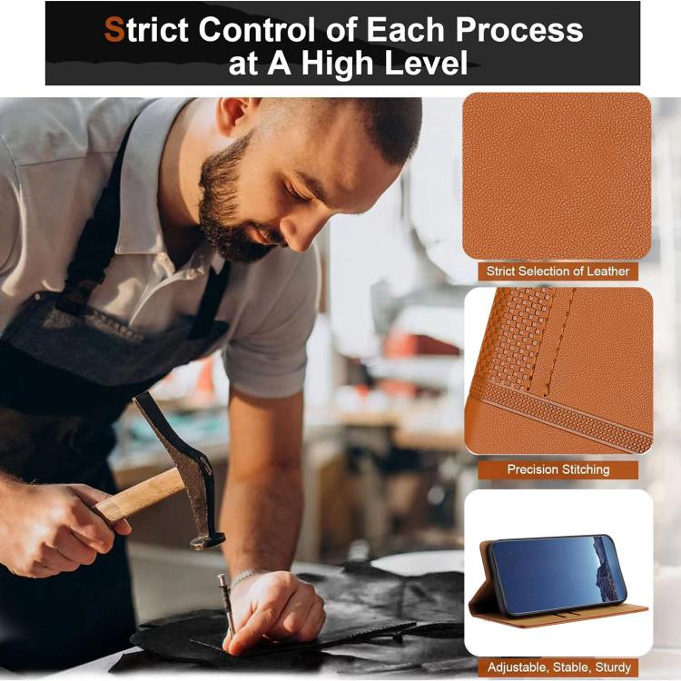 For Nothing CMF Phone 2 Pro Stitching Design Scratch-Resistant Vegan Leather Phone Case(Brown) - Image 6