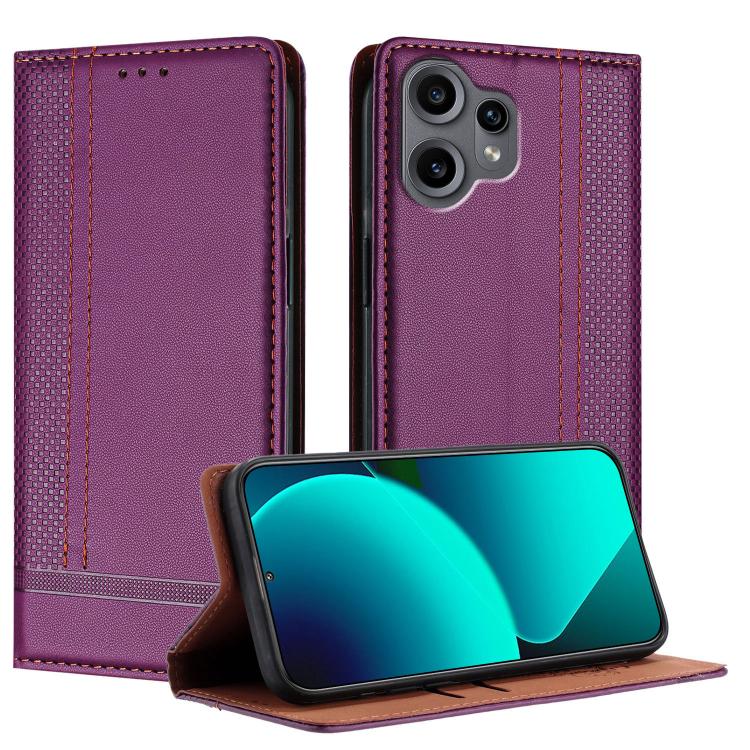 For Nothing CMF Phone 2 Pro Stitching Design Scratch-Resistant Vegan Leather Phone Case(Purple)