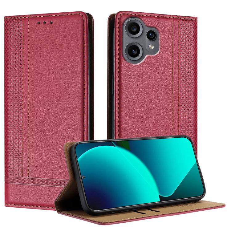 For Nothing CMF Phone 2 Pro Stitching Design Scratch-Resistant Vegan Leather Phone Case(Red)