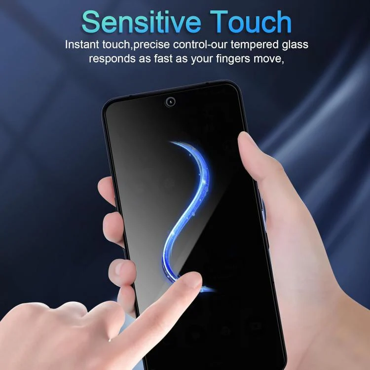 For Nothing Phone 2a 25pcs High-Aluminum Full-Coverage Anti-Fingerprint Screen-Printed Privacy Tempered Glass Film - Image 4