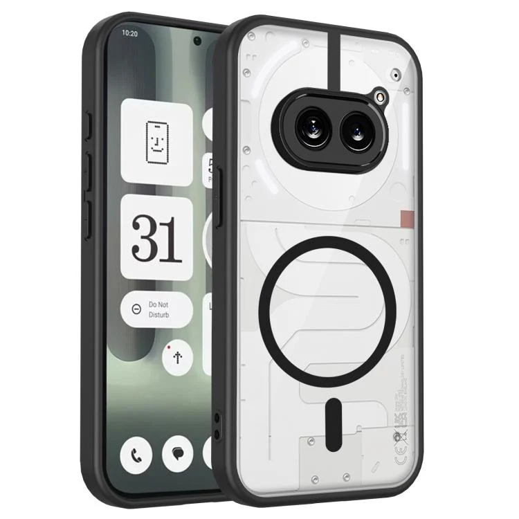 For Nothing Phone 2a / 2a Plus Matte PC Skin-feel Magnetic Shockproof Phone Case(Black)