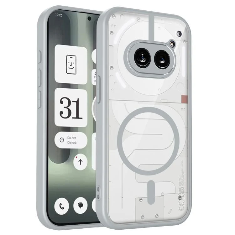 For Nothing Phone 2a / 2a Plus Matte PC Skin-feel Magnetic Shockproof Phone Case(Grey)