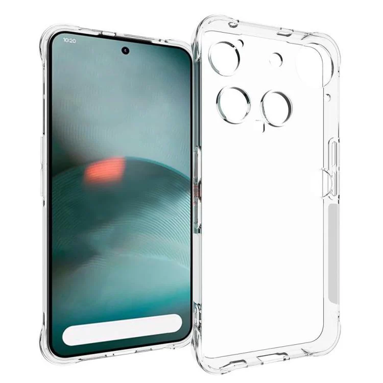 For Nothing Phone 3 5G WANLONFENG Transparent Four-Corner Shockproof TPU Phone Case with Screen Film(Transparent) - Image 2