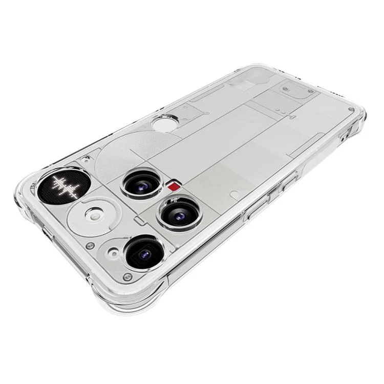 For Nothing Phone 3 5G WANLONFENG Transparent Four-Corner Shockproof TPU Phone Case with Screen Film(Transparent) - Image 6