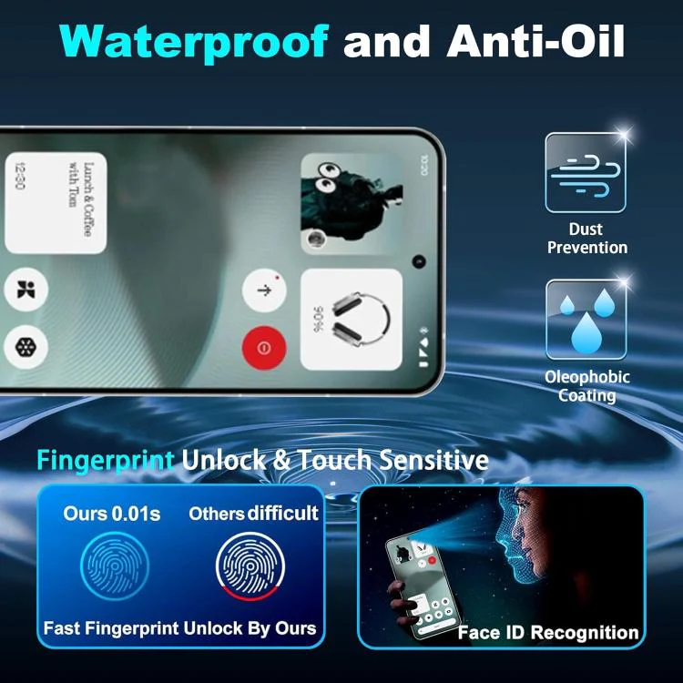 For Nothing Phone 3a 25pcs High-Aluminum Semi-Screen Anti-Fingerprint HD Tempered Glass Film - Image 7