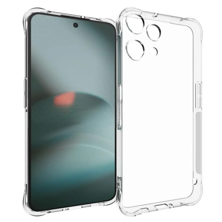 For Nothing Phone 3a Lite 5G WANLONFENG Transparent Four-Corner Shockproof TPU Phone Case with Screen Film(Transparent) - Image 2