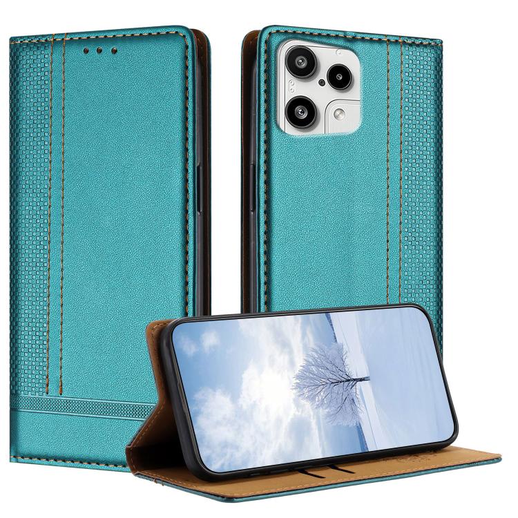 For Nothing Phone 3a Lite Stitching Design Scratch-Resistant Vegan Leather Phone Case(Green)