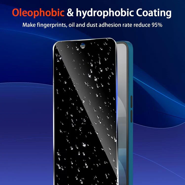 For Nothing Phone 4a 25pcs High-Aluminum Full-Coverage Anti-Fingerprint Screen-Printed Privacy Tempered Glass Film - Image 3