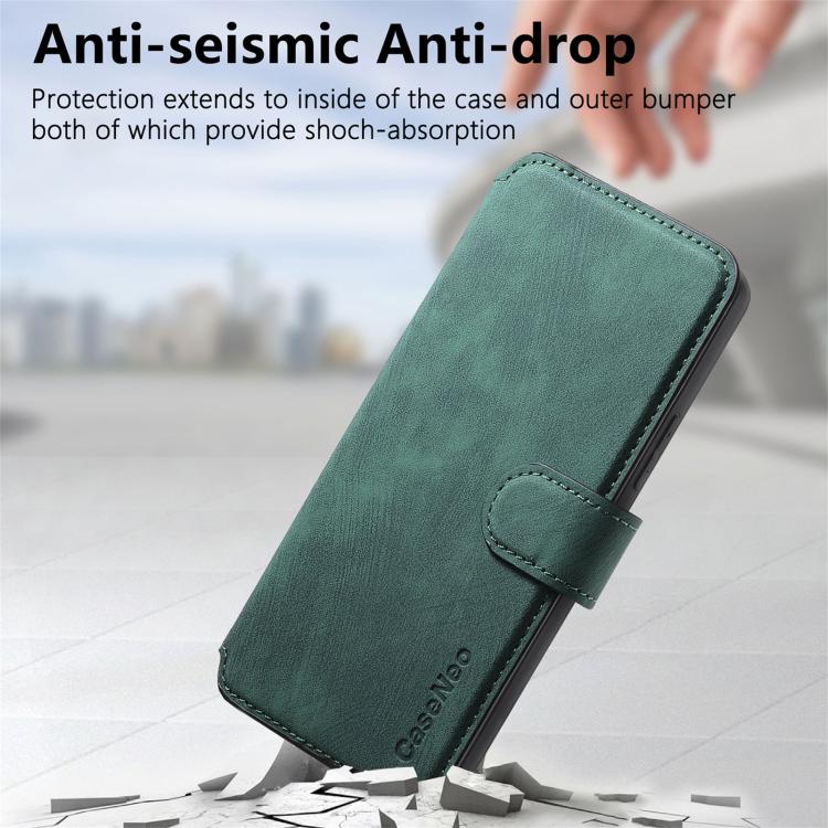 For Nothing Phone 4a CaseNeo MagSafe RFID Anti-theft Retro Leather Phone Case(Green) - Image 4