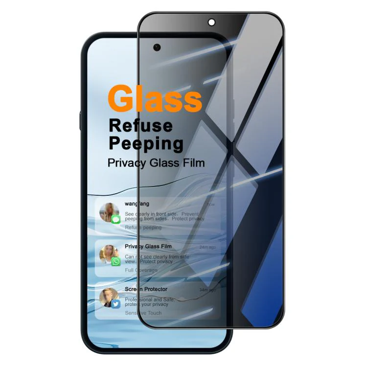 For Nothing Phone 4a imak Privacy Full Screen Tempered Glass Film, Support Fingerprint Unlocking
