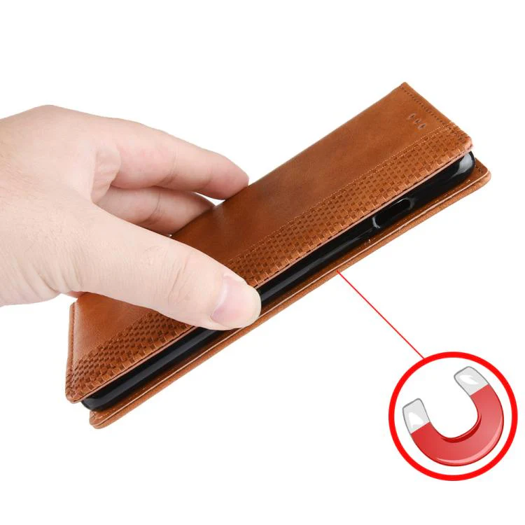 For Nothing Phone 4a Magnetic Buckle Retro Texture Leather Phone Case(Brown) - Image 6