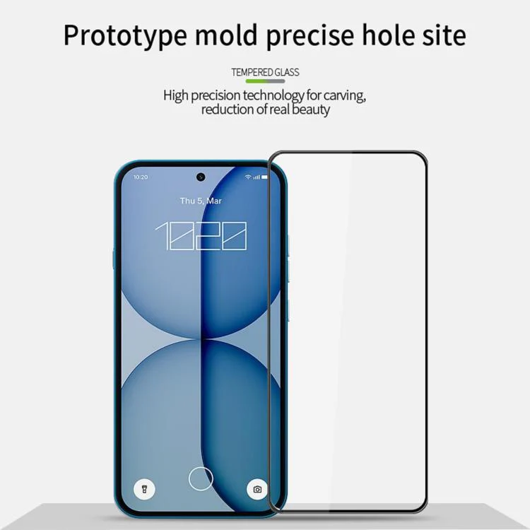 For Nothing Phone 4a MOFI 9H 3D Explosion-proof Curved Screen Tempered Glass Film(Black) - Image 2