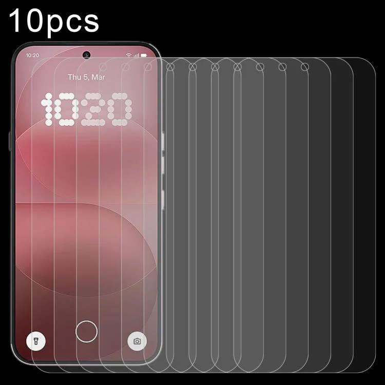 For Nothing Phone 4a Pro 10pcs 0.18mm High Aluminum Tempered Glass Film, Support Fingerprint Unlocking