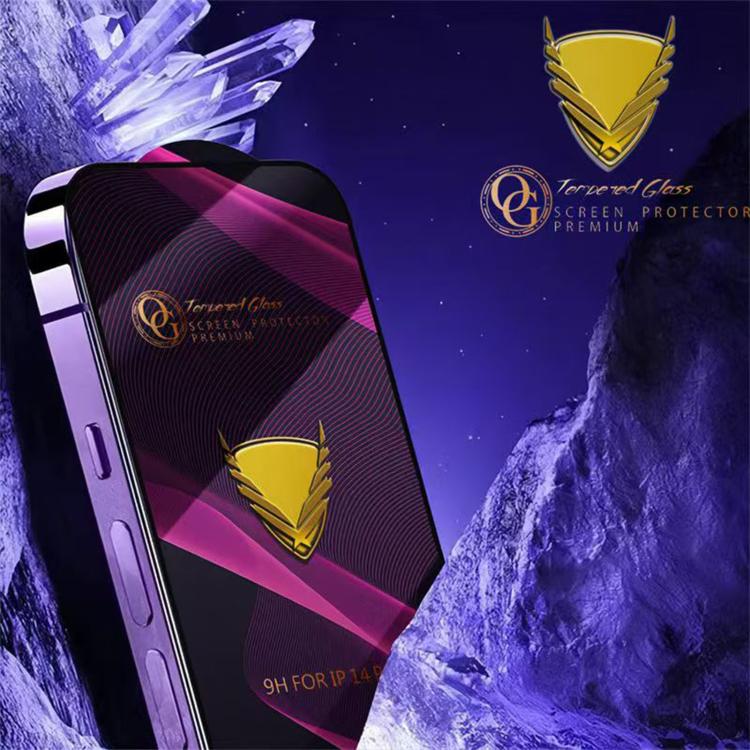 For Nothing Phone 4a Pro 10pcs OG Purple Large-Arc Anti-Static High-Alumina Screen-Printed HD Tempered Glass Film - Image 3