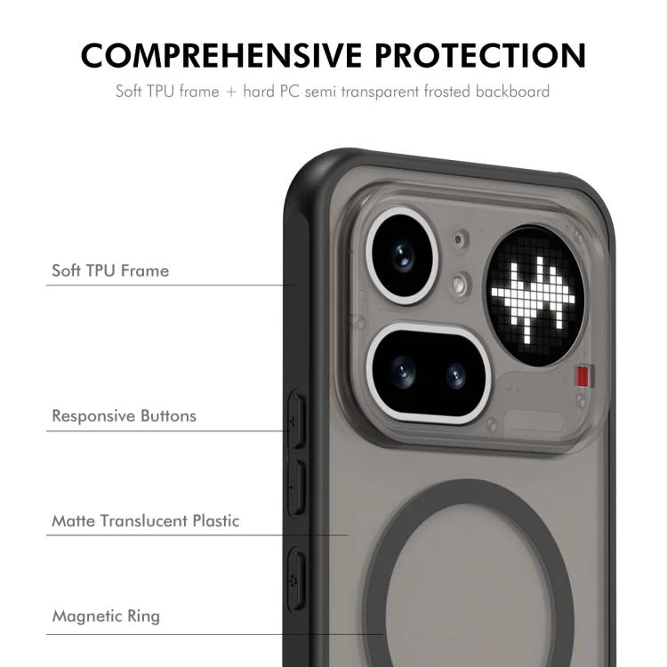 For Nothing Phone 4a Pro ENKAY Hat-Prince MagSafe Matte Translucent Shockproof Phone Case with Large Arc Edge Film(Green) - Image 3