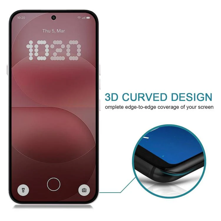 For Nothing Phone 4a Pro Full Cover Anti-peeping Tempered Glass Film, Support Fingerprint Unlocking - Image 4
