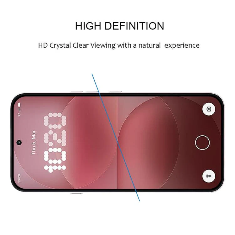 For Nothing Phone 4a Pro Full Glue Screen Tempered Glass Film, Support Fingerprint Unlocking - Image 4