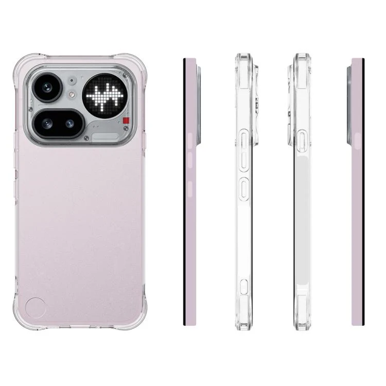 For Nothing Phone 4a Pro WANLONFENG Transparent Four-Corner Shockproof TPU Phone Case with Screen Film(Transparent) - Image 3