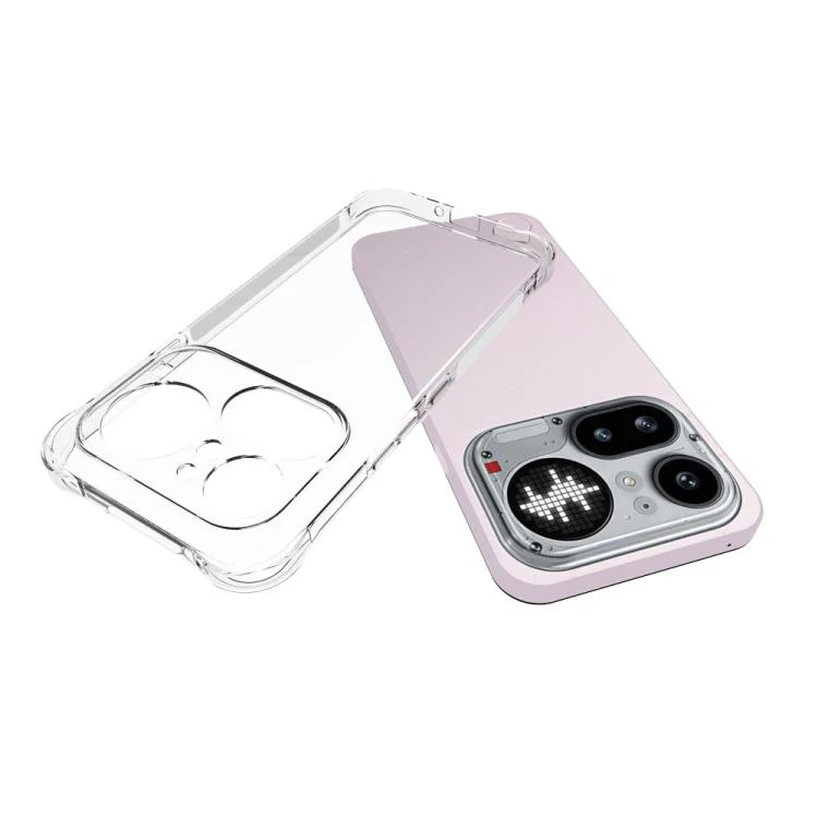 For Nothing Phone 4a Pro WANLONFENG Transparent Four-Corner Shockproof TPU Phone Case with Screen Film(Transparent) - Image 4