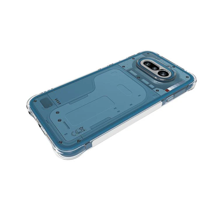 For Nothing Phone 4a WANLONFENG Transparent Four-Corner Shockproof TPU Phone Case with 2pcs Screen Films(Transparent) - Image 5