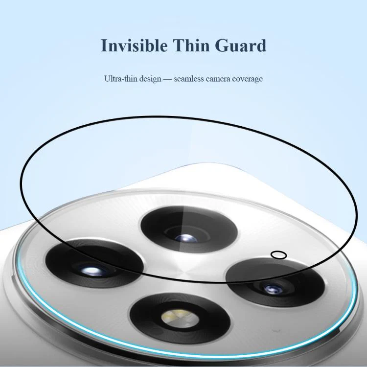 For  OnePlus 13 2pcs/Set LeReach TF Series Snap Version HD Wear-Resistant Camera Lens Glass Film(Clear with Black Frame) - Image 10