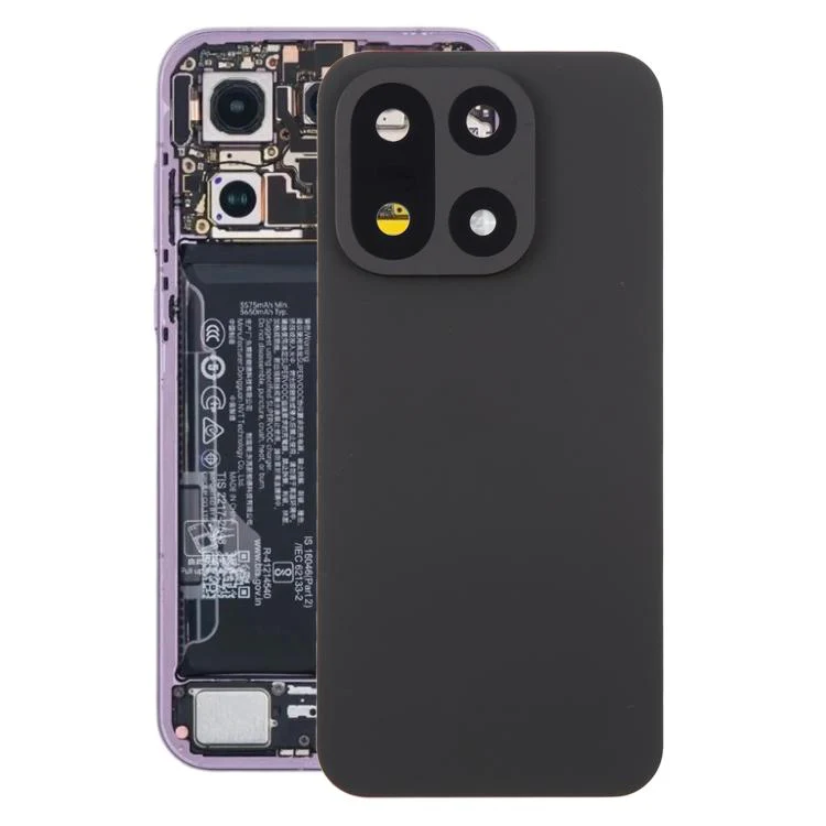 For OnePlus 15 Original Battery Back Cover with Camera Lens Frame(Black)