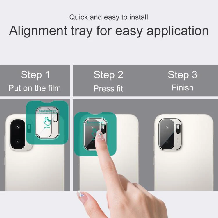 For OnePlus Ace 6 Ultra IMAK HD Glass Rear Camera Lens Film, Self-positioning Version - Image 5