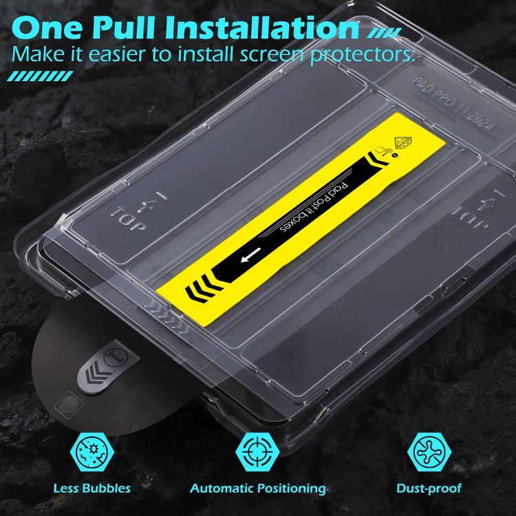 For OnePlus Pad Pro 12.1 Easy Install Box Dust-Free HD Curved Edge Anti-Fingerprint Tempered Glass Tablet Film - Image 5