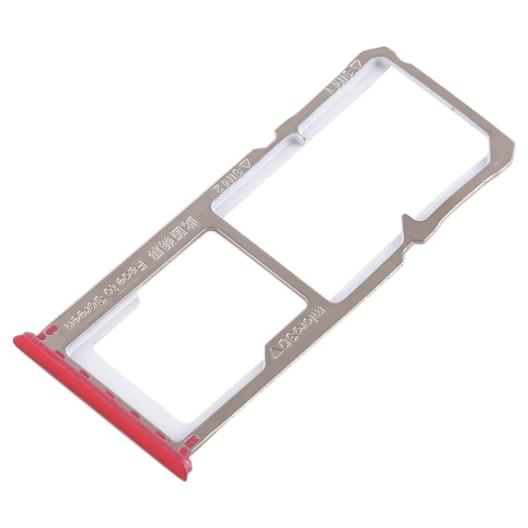 For OPPO A1 2 x SIM Card Tray + Micro SD Card Tray (Red) - Image 3