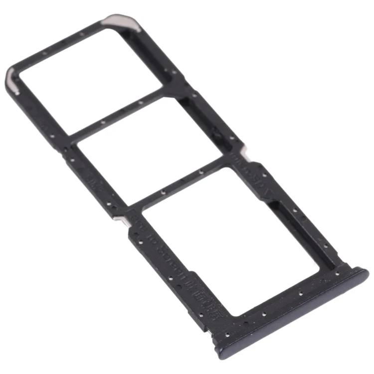For OPPO A16 / A16S CPH2269 CPH2271  SIM Card Tray + SIM Card Tray + Micro SD Card Tray (Black) - Image 2