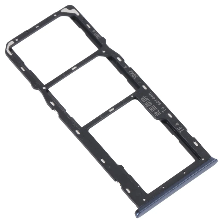 For OPPO A16K SIM Card Tray + SIM Card Tray + Micro SD Card Tray (Black) - Image 2