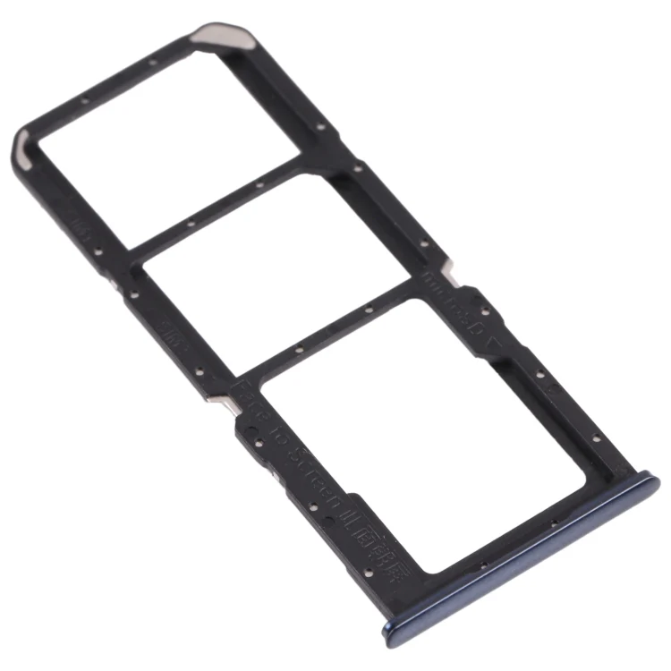 For OPPO A74 4G / F19 / F19s CPH2219  SIM Card Tray + SIM Card Tray + Micro SD Card Tray(Black) - Image 2