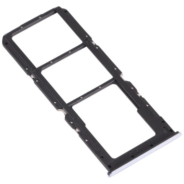 For OPPO A74 4G / F19 / F19s CPH2219  SIM Card Tray + SIM Card Tray + Micro SD Card Tray(Silver) - Image 3