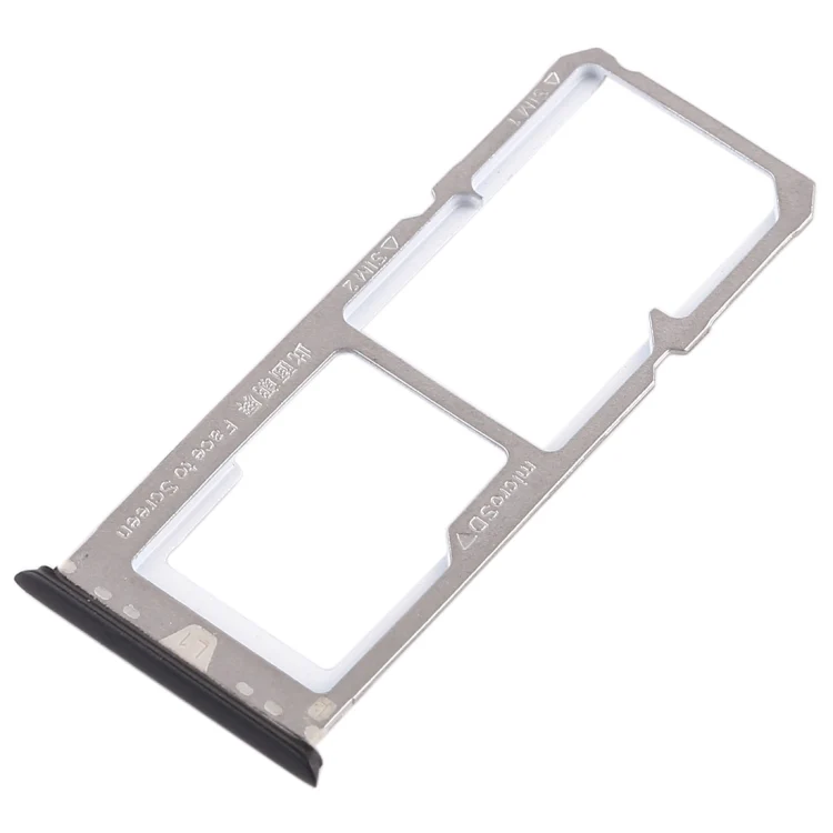 For OPPO A79 2 x SIM Card Tray + Micro SD Card Tray (Black) - Image 3