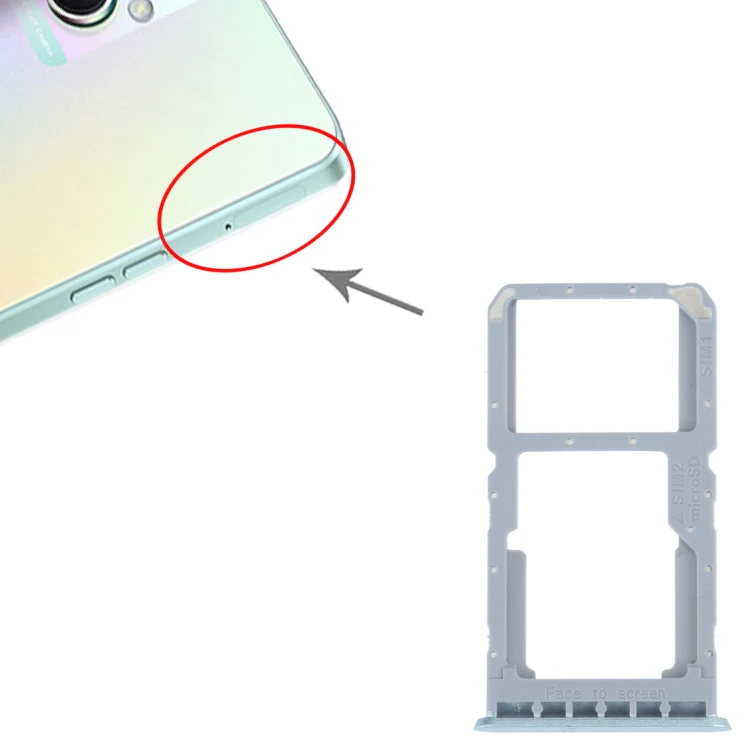 For OPPO A96 China SIM Card Tray + SIM / Micro SD Card Tray (Green) - Image 4