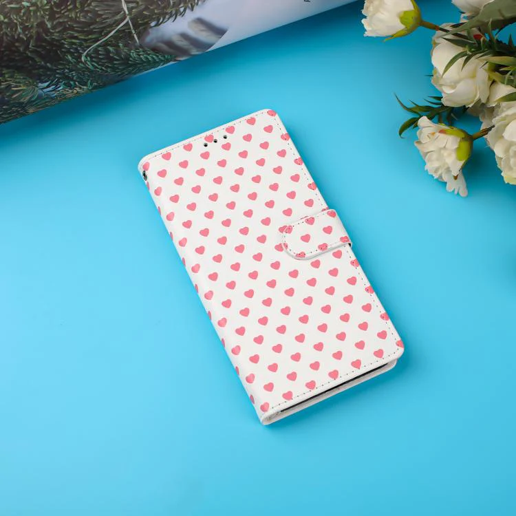 For OPPO Find X9 Hearts Pattern Buckle Vegan Leather Phone Case with Strap(Beige Hearts) - Image 9