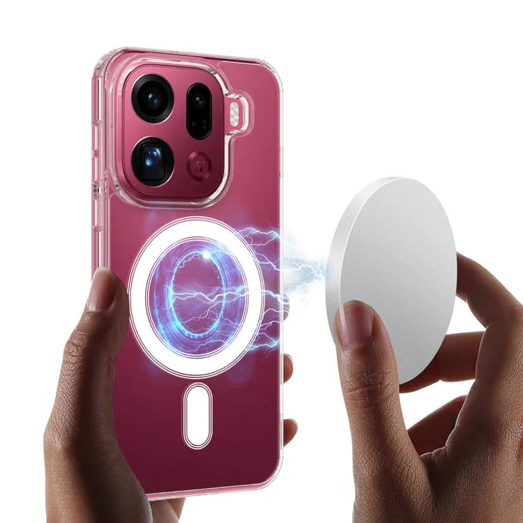 For OPPO Find X9 Pro 5G MagSafe Clear Acrylic PC Hybrid TPU Phone Case(Transparent) - Image 5