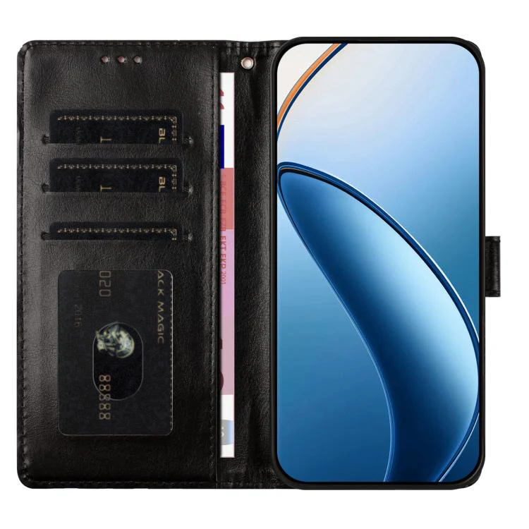 For OPPO Find X9 Pro Hearts Pattern Buckle Vegan Leather Phone Case with Strap(Black Hearts) - Image 4