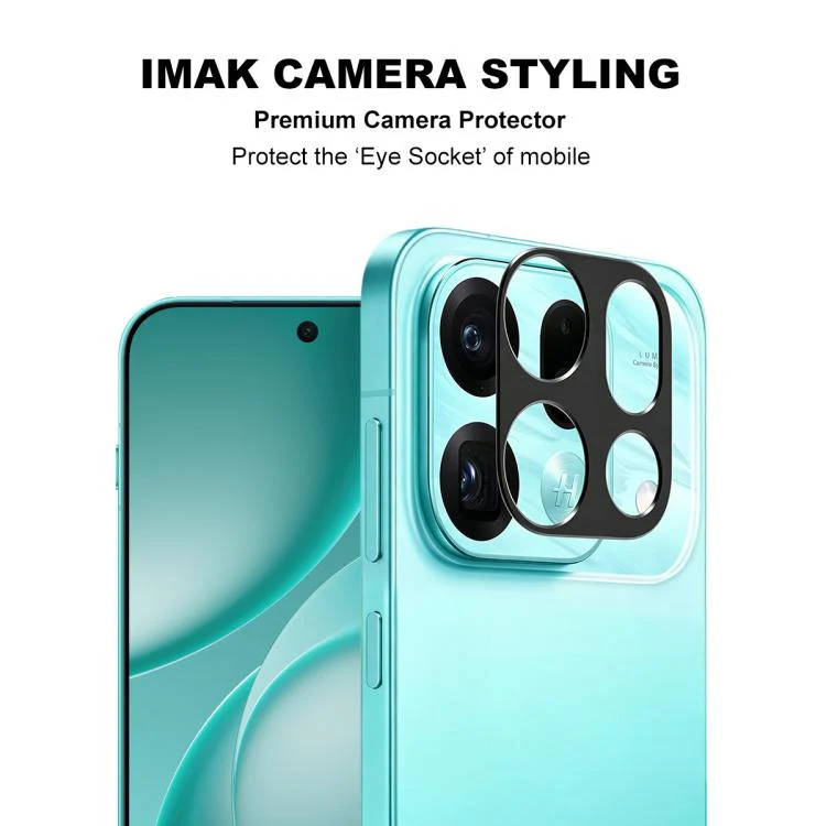 For OPPO Find X9s Pro 5G IMAK Metal Camera Lens Protector Cover(Black) - Image 2