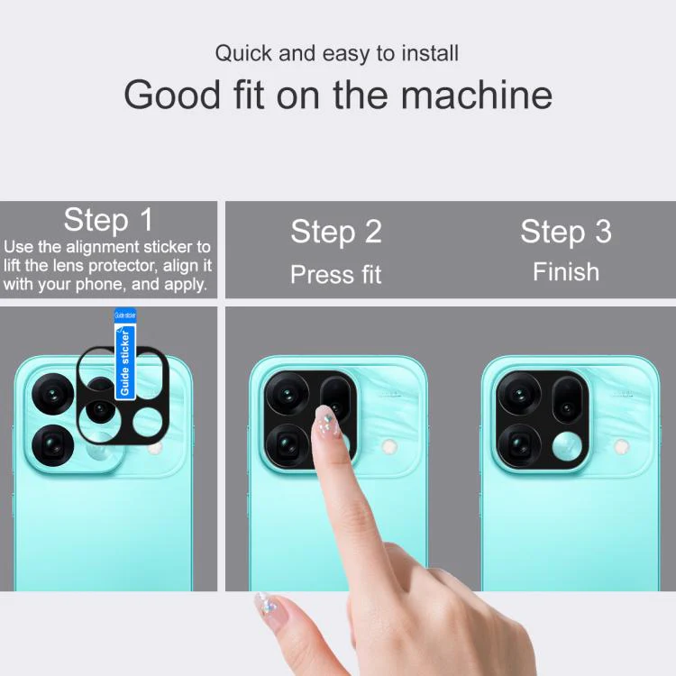 For OPPO Find X9s Pro 5G IMAK Metal Camera Lens Protector Cover(Black) - Image 6