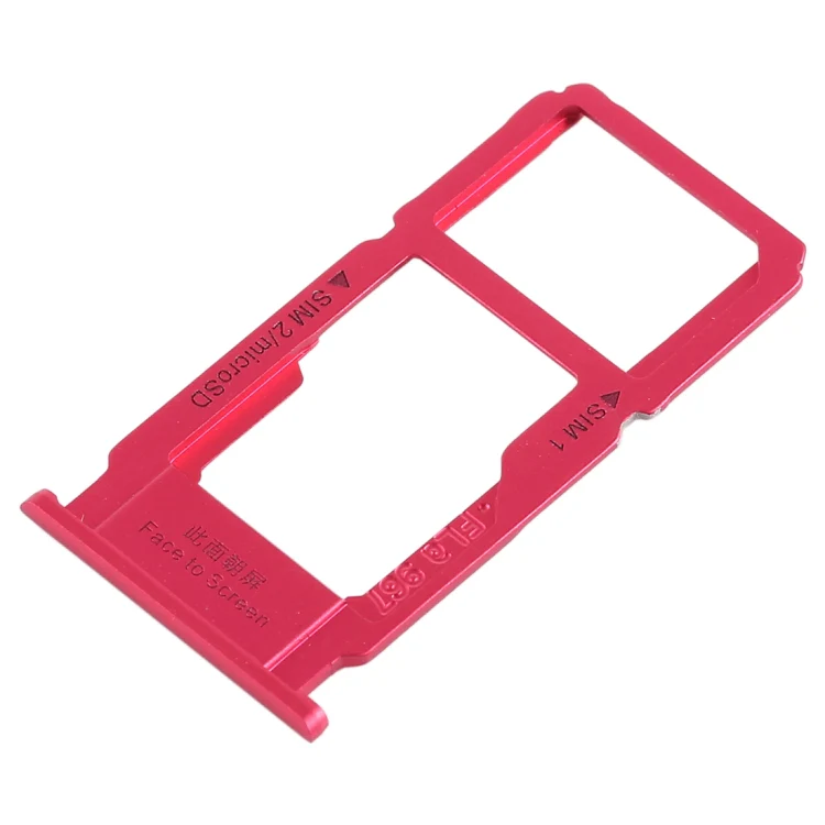 For OPPO R11s SIM Card Tray + SIM Card Tray / Micro SD Card Tray (Red) - Image 3