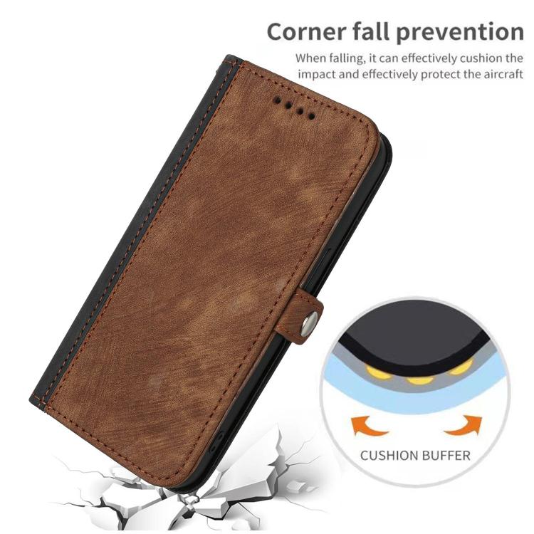 For OPPO Reno15 5G Global Side Buckle Double Fold Hand Strap Leather Phone Case(Brown) - Image 6