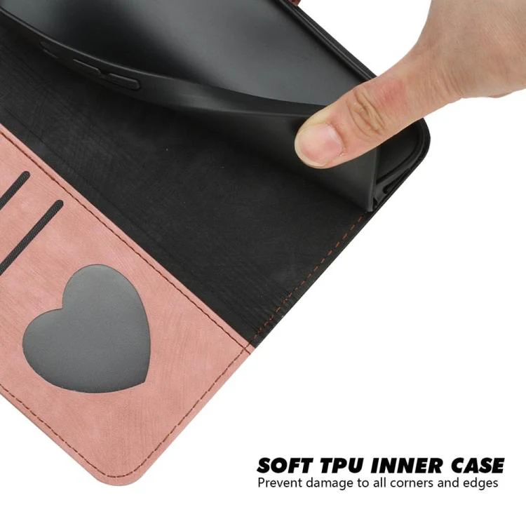 For OPPO Reno15 5G Global Side Buckle Double Fold Hand Strap Leather Phone Case(Pink) - Image 5